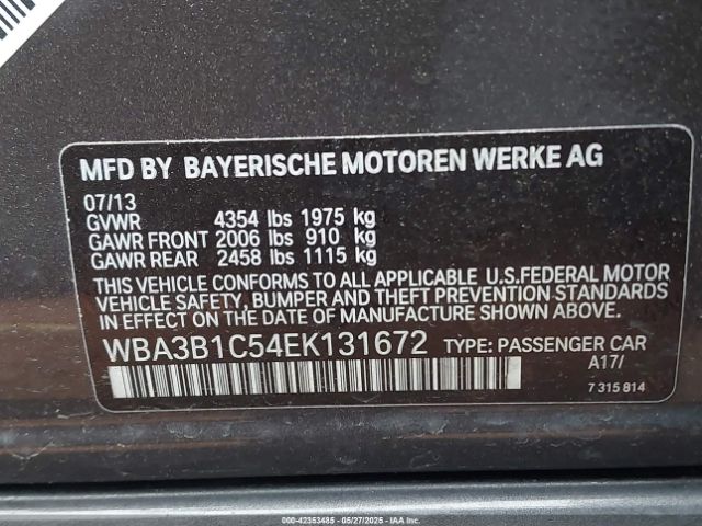 WBA3B1C54EK131672 BMW 320i