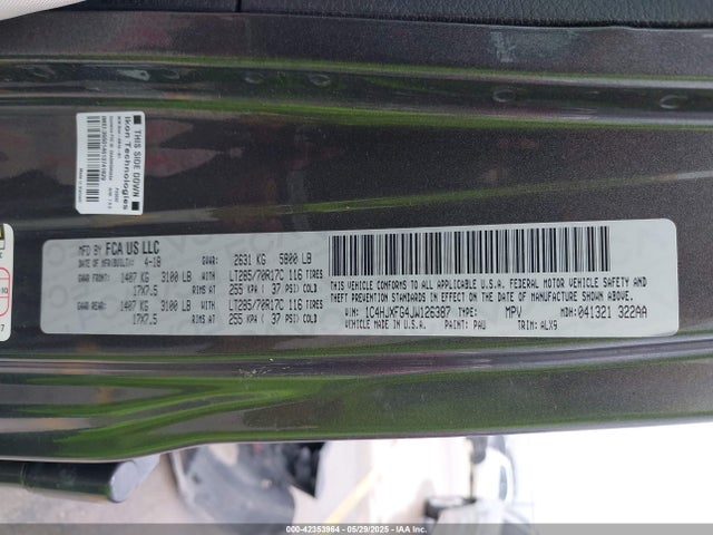 1C4HJXFG4JW126387 Jeep 2018