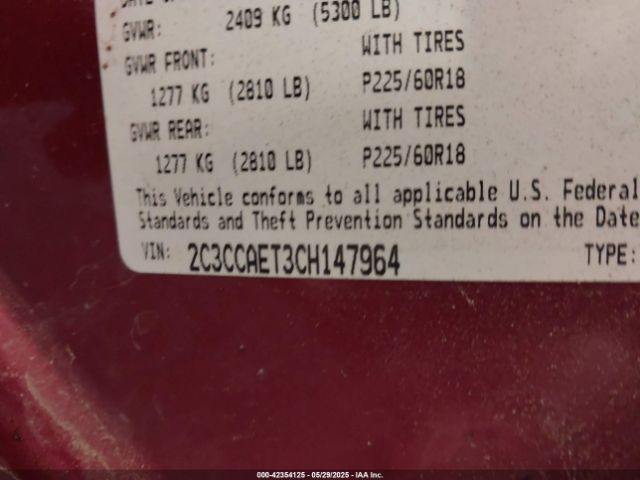 2012 CHRYSLER 300C 2C3CCAET3CH147964 Photo 8