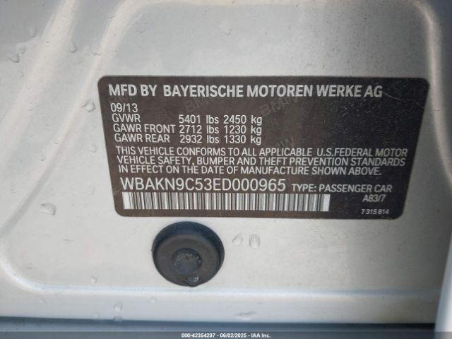 WBAKN9C53ED000965 BMW 550i
