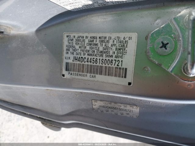 2001 ACURA INTEGRA JH4DC44561S006721 Photo 8