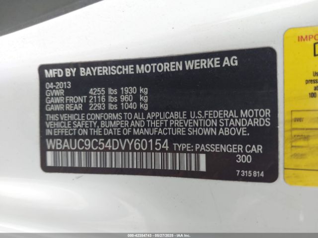 2013 BMW 135I WBAUC9C54DVY60154 Photo 8