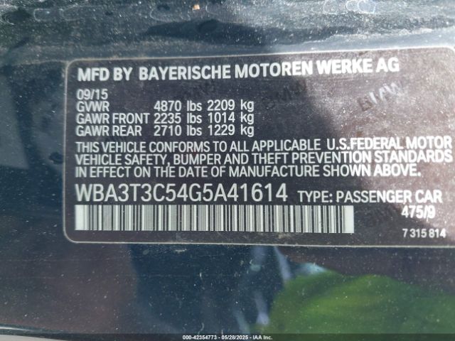 2016 BMW 435I WBA3T3C54G5A41614 Photo 8