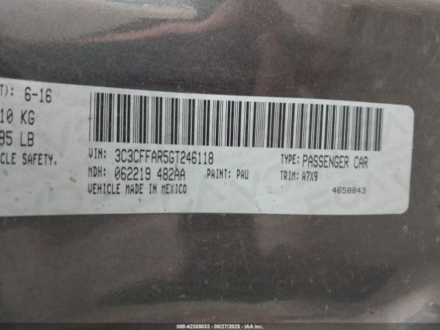 2016 FIAT 500 3C3CFFAR5GT246118 Photo 8