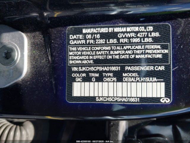 2017 INFINITI QX30 SJKCH5CP5HA016631 Photo 8