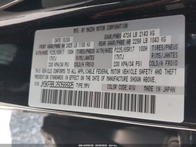 JM3KFBBL2S0588925 Mazda Cx-5 Select