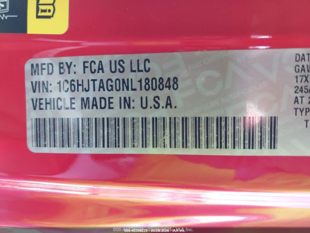 1C6HJTAG0NL180848 Jeep Gladiator Sport S 4x4