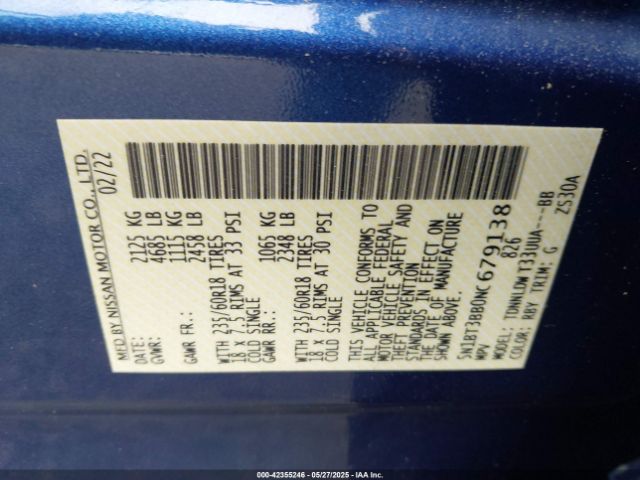 2022 NISSAN ROGUE 5N1BT3BB0NC679138 Photo 8