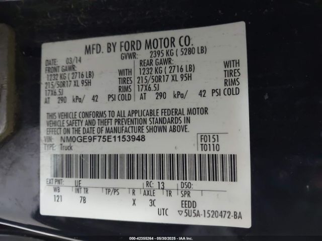 2014 FORD TRANSIT CONNECT NM0GE9F75E1153948 Photo 8