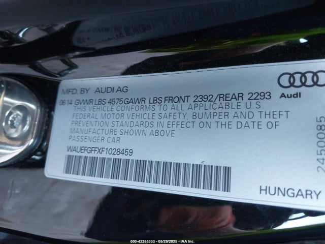 2015 AUDI A3 WAUEFGFFXF1028459 Photo 8