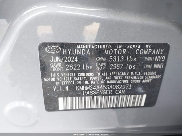 2025 HYUNDAI IONIQ 6 KMHM34AA5SA082971 Photo 8