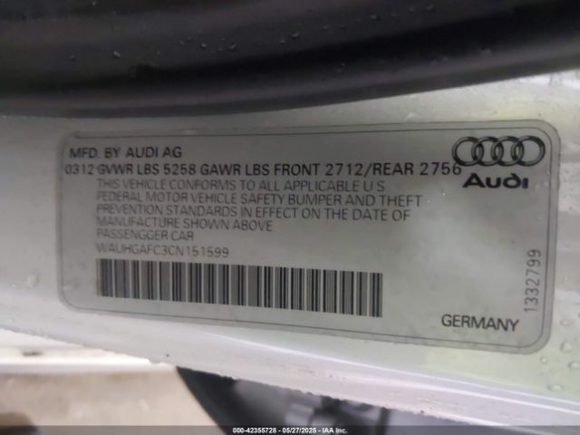 2012 AUDI A6 WAUHGAFC3CN151599 Photo 8