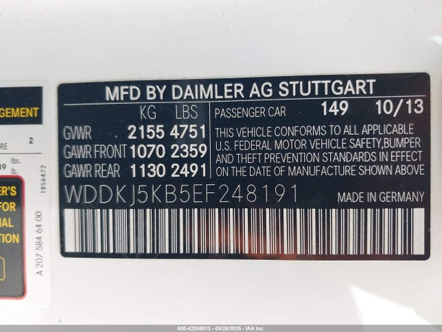 WDDKJ5KB5EF248191 Mercedes-Benz 2014