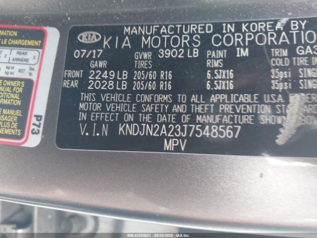 KNDJN2A23J7548567 KIA Soul