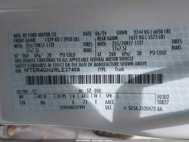 2024 FORD RANGER 1FTER4GH2RLE37458 Photo 8