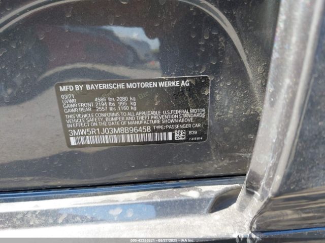 2021 BMW 330I 3MW5R1J03M8B96458 Photo 8