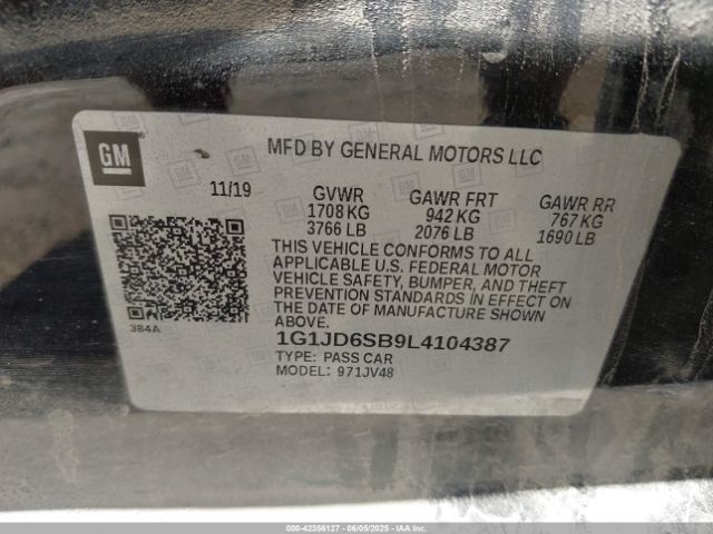 1G1JD6SB9L4104387 Chevrolet luv - mfi, variable valve timing, alum, e85 max