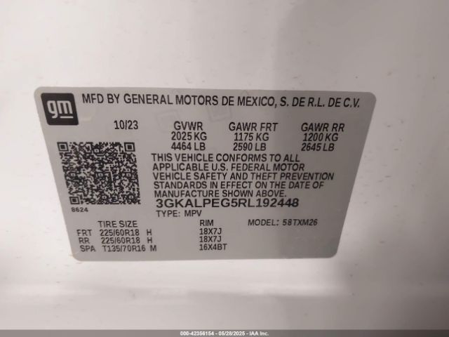 3GKALPEG5RL192448 GMC Terrain Fwd Slt