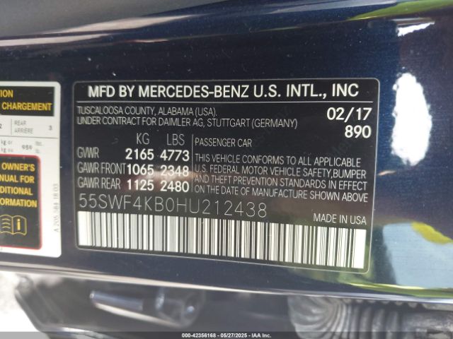 2017 MERCEDES-BENZ C 300 55SWF4KB0HU212438 Photo 8