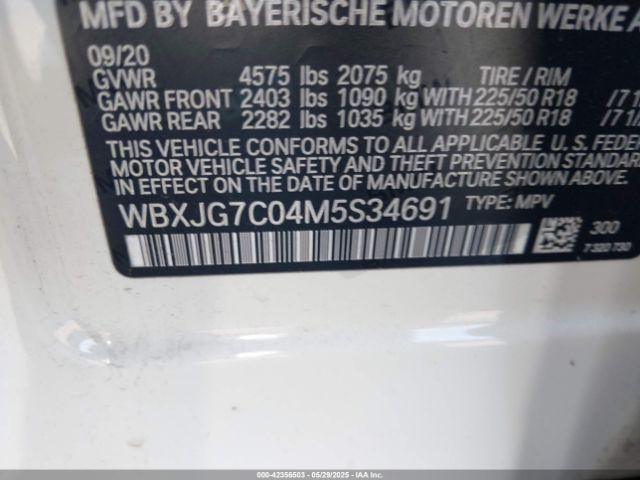 2021 BMW X1 WBXJG7C04M5S34691 Photo 8