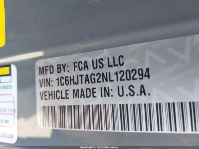 2022 JEEP GLADIATOR 1C6HJTAG2NL120294 Photo 8