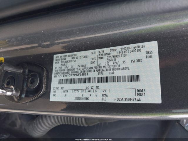2023 FORD F-150 1FTEW1CP7PKF95883 Photo 8