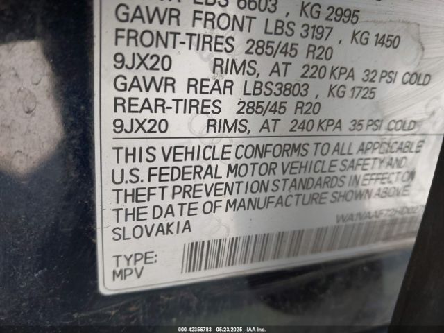 WA1VAAF72HD027809 Audi Q7 3.0t Premium