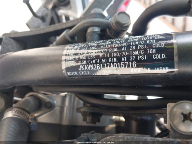 2007 KAWASAKI VN900 JKAVN2B177A015716 Photo 9