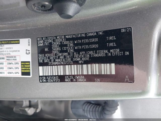 2T2HGMDA7NC072735 Lexus RX 450H