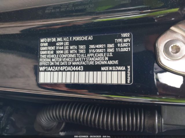 2023 PORSCHE CAYENNE WP1AA2AY4PDA04443 Photo 8