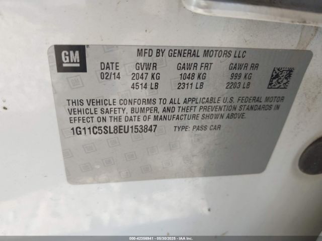 1G11C5SL8EU153847 Chevrolet lkw