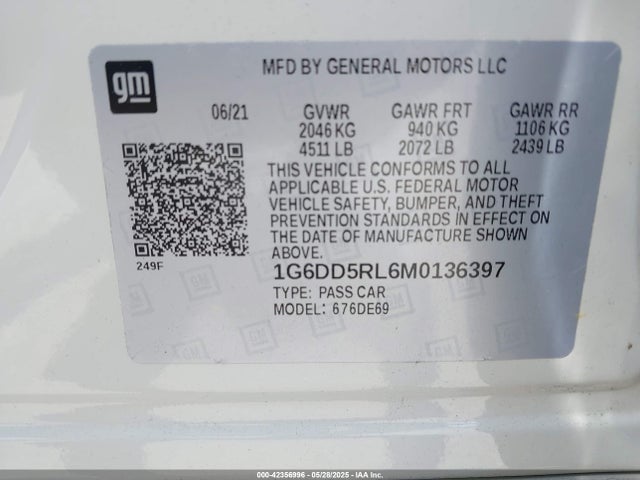 2021 CADILLAC CT4 1G6DD5RL6M0136397 Photo 8