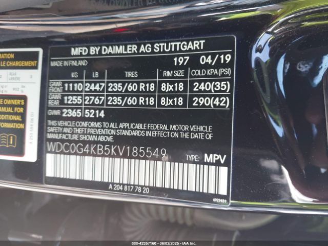 WDC0G4KB5KV185549 Mercedes-Benz Glc 300 4matic
