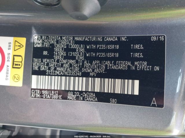 2017 LEXUS RX 350 2T2ZZMCA7HC035348 Photo 8
