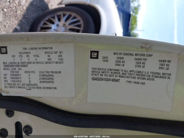 2003 BUICK PARK AVENUE 1G4CU541034140947 Photo 8