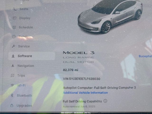 2020 TESLA MODEL 3 5YJ3E1EB7LF628030 Photo 6