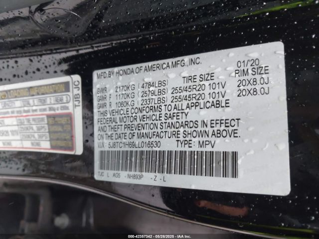5J8TC1H69LL016530 Acura Rdx A-spec Package