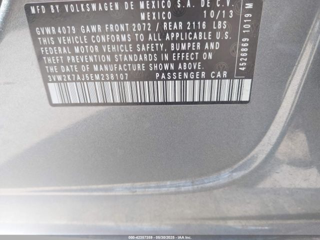 3VW2K7AJ5EM238107 Volkswagen Jetta 2.0l S