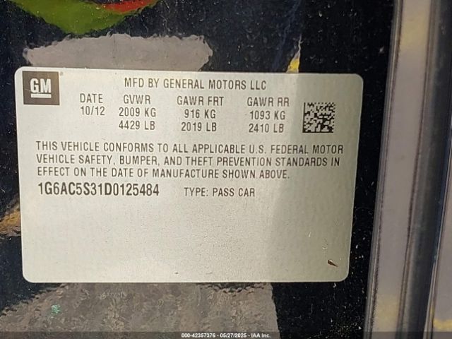 2013 CADILLAC ATS 1G6AC5S31D0125484 Photo 8