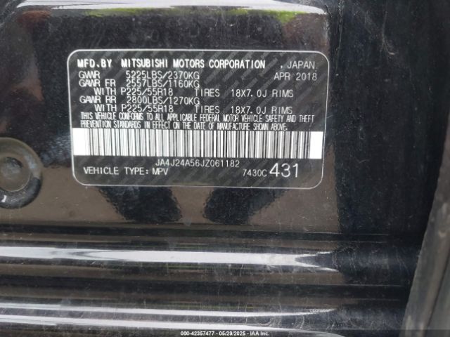 JA4J24A56JZ061182 Mitsubishi Outlander Phev Sel