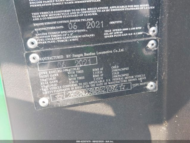 2021 OTHER OTHER L2BBZN6C8MB6210G2 Photo 9