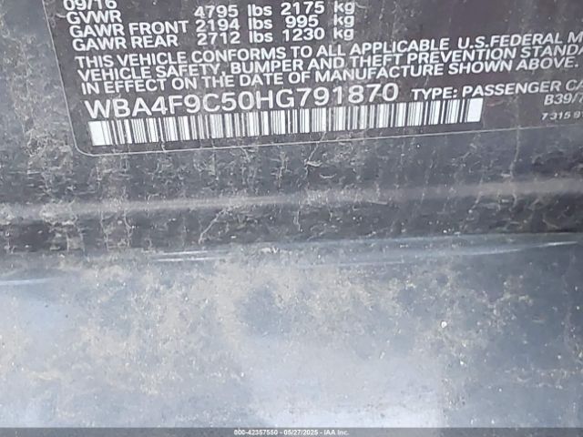 2017 BMW 430I GRAN COUPE WBA4F9C50HG791870 Photo 8