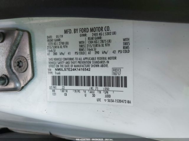 NM0LS7E24K1416542 Ford Transit Connect Xl