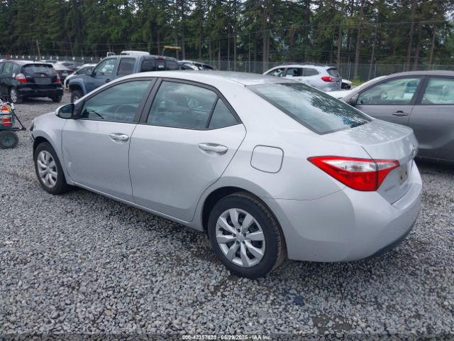2T1BURHE5FC426203 Toyota COROLLA LE