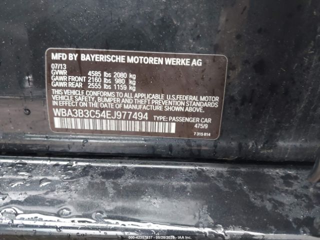 WBA3B3C54EJ977494 BMW 328I