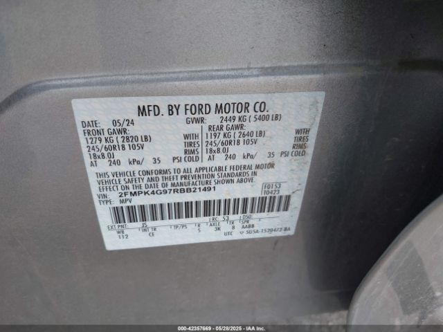 2024 FORD EDGE 2FMPK4G97RBB21491 Photo 8