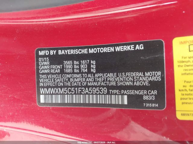 2015 MINI HARDTOP WMWXM5C51F3A59539 Photo 8