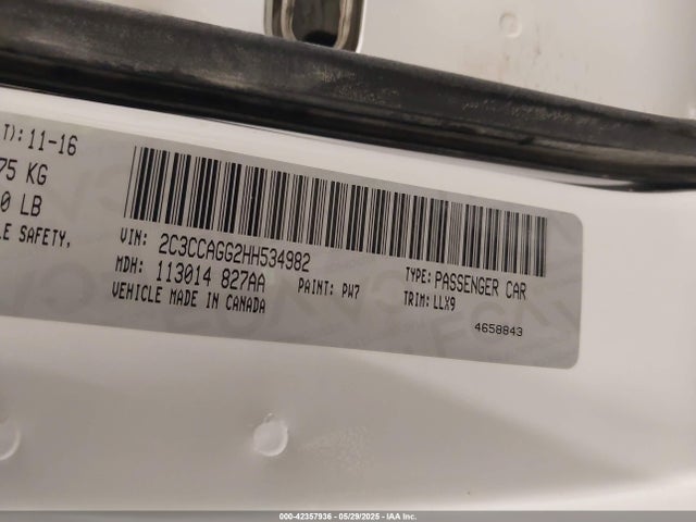Chrysler 300 2017 2C3CCAGG2HH534982 Image 9