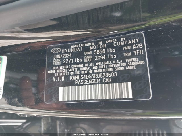 Hyundai mpi nu pe 2024 KMHLS4DG5RU828603 Image 9