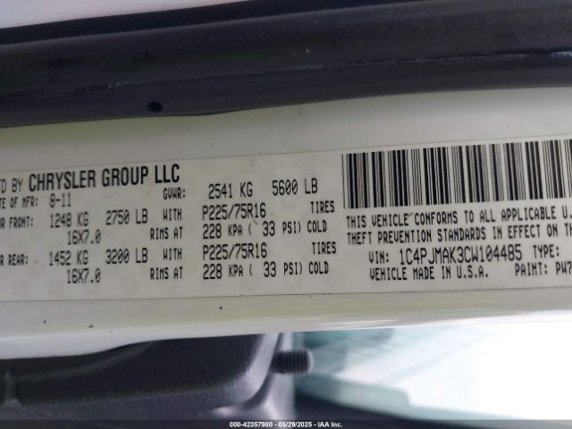 2012 JEEP LIBERTY 1C4PJMAK3CW104485 Photo 8